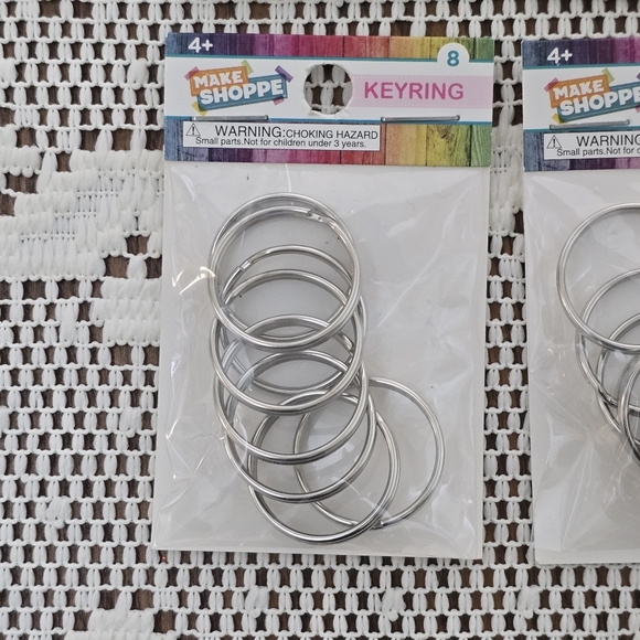New 40pc Silver Tone Split Key Rings Handmade Jewelry Making Craft Supplies - Picture 2 of 5